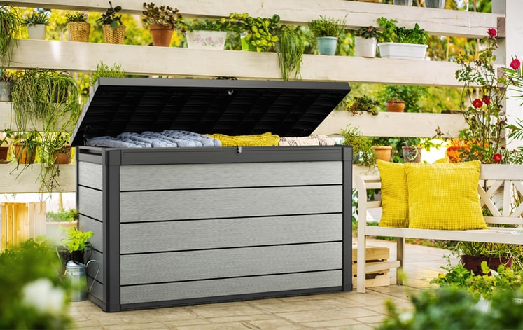 Denali Grey 200 Gallon Storage Deck Box - Keter US